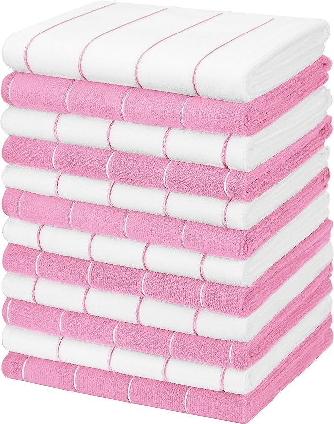 Gryeer 12 Pack Microfiber Kitchen Towels, Super Absorbent, Soft, and Lint Free Dish Towels, 18 x ... | Amazon (US)