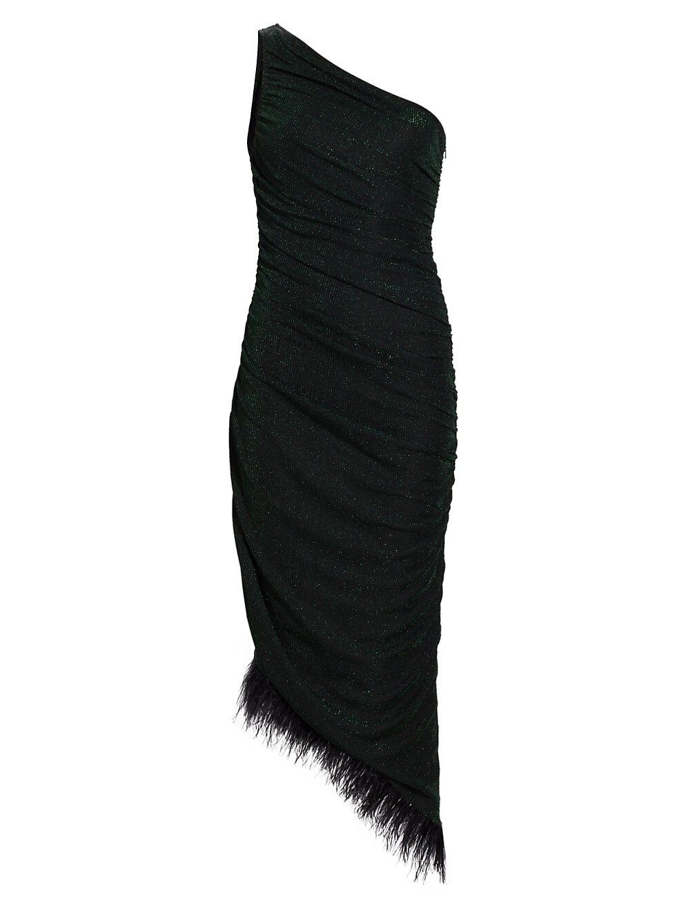 Hilaria Feather Rib-Knit Midi-Dress | Saks Fifth Avenue