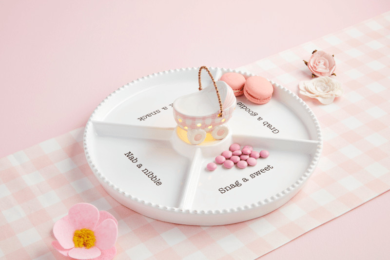 Pink Baby Carriage Light-Up Sitter | Mud Pie