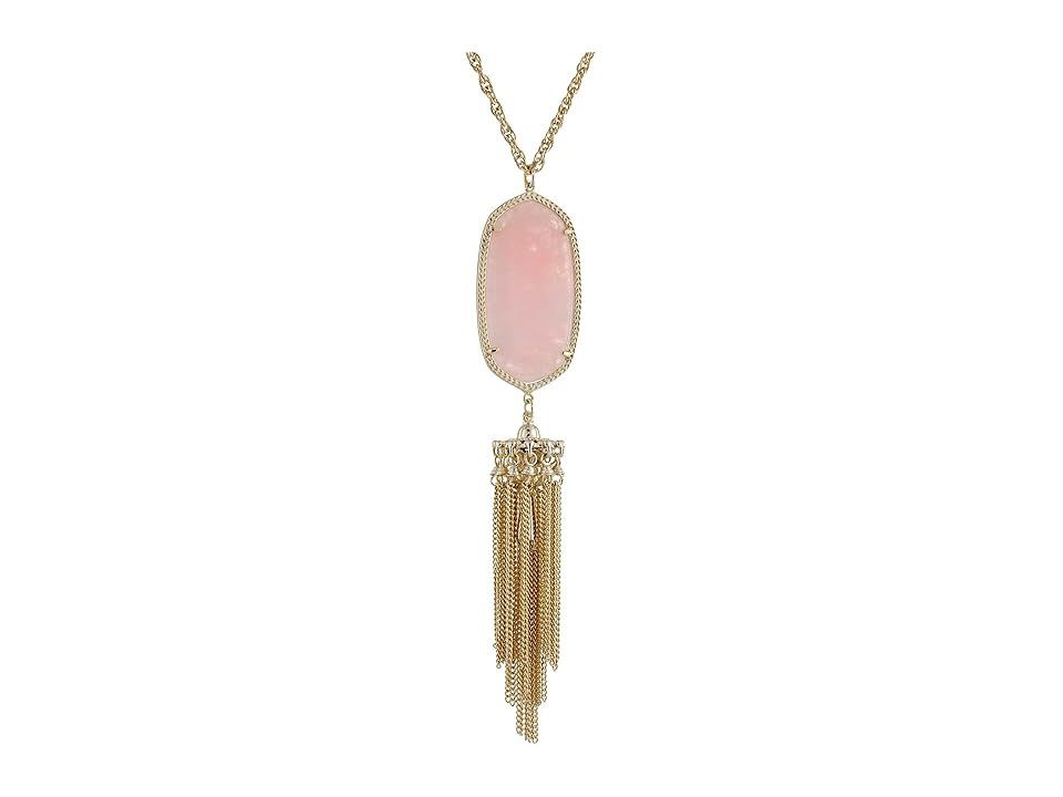 Kendra Scott Rayne Necklace (Gold/Rose Quartz) Necklace | Zappos