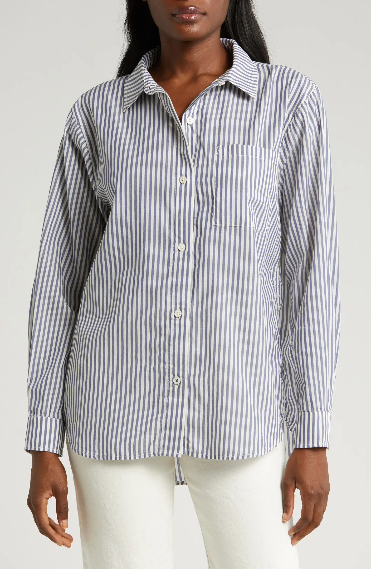 Easy Stripe Button-Up Shirt | Nordstrom