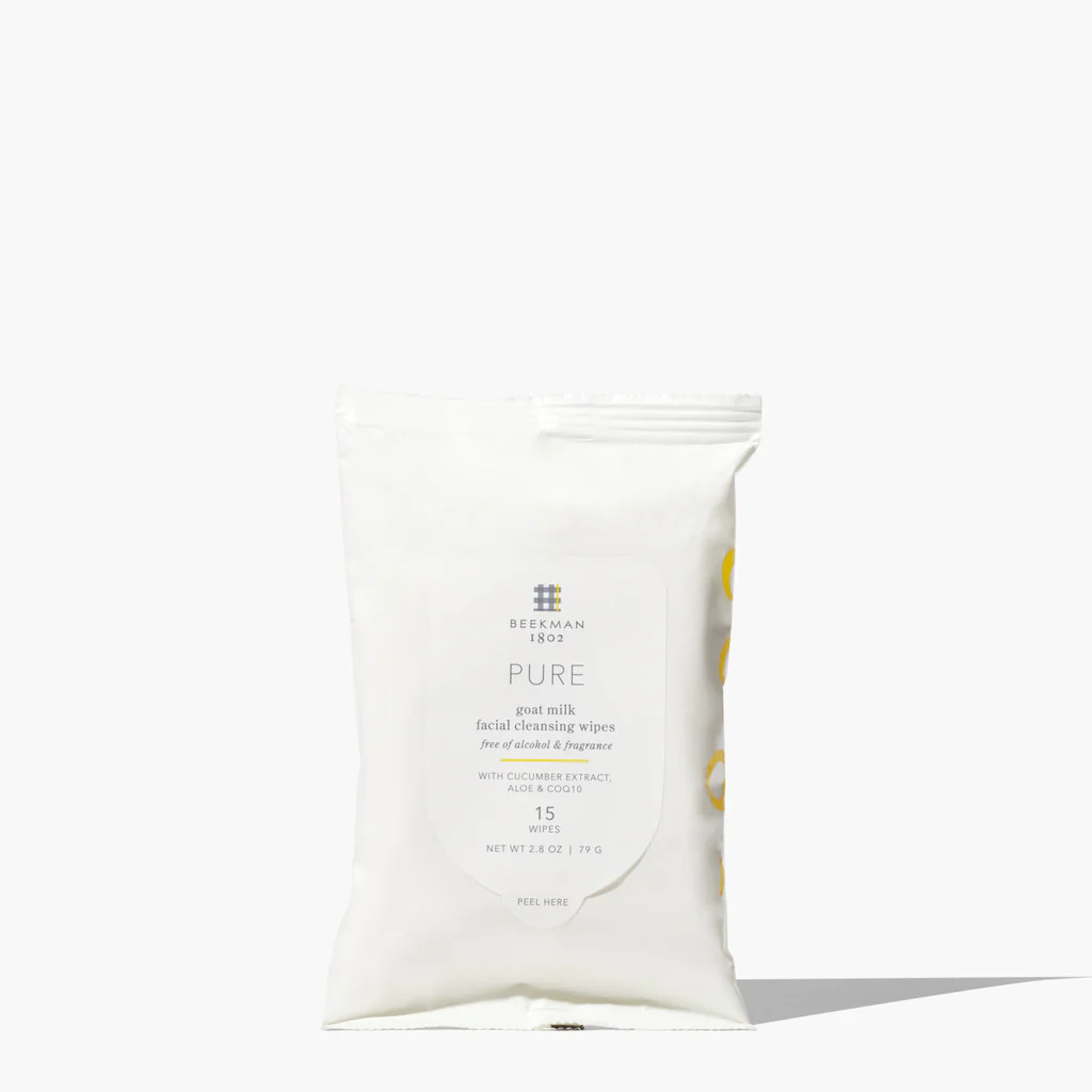 Pure Travel Face Wipes | Beekman 1802