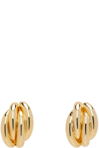 Gold Knot Earrings | SSENSE