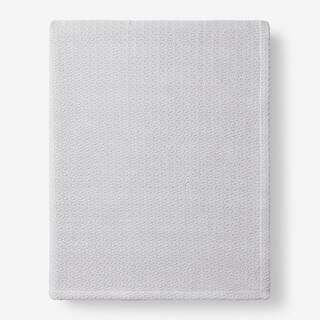 Organic Cotton Gray Solid Twin Woven Blanket | The Home Depot