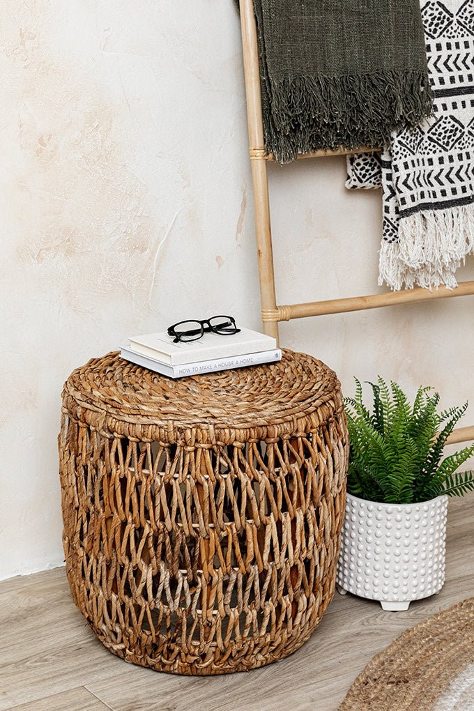 Savannah Rattan Side Table | Cura Home