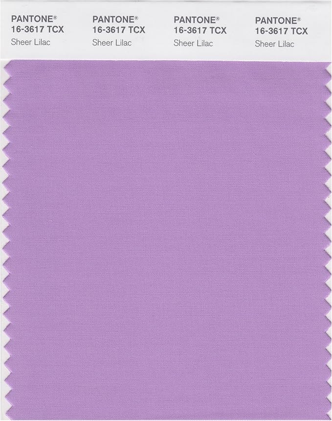 PANTONE Smart 16-3617X Color Swatch Card, Sheer Lilac | Amazon (US)