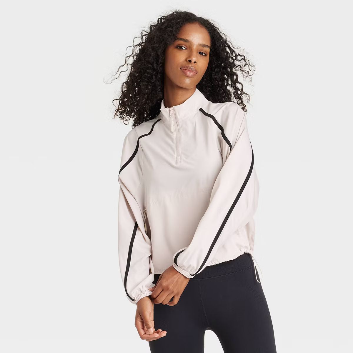 Women's Woven Piped 1/2 Zip Windbreaker - JoyLab™ | Target