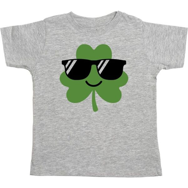 Cool Clover S/S Shirt, Gray | Maisonette