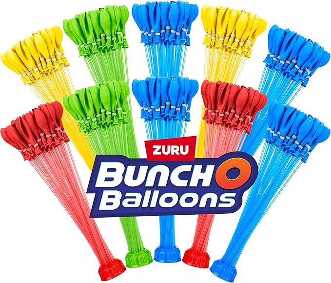 Bunch O Balloons Multi-Colored (10 Bunches) by ZURU, 350+ Rapid-Filling Self-Sealing Instant Wate... | Amazon (US)