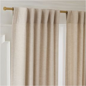 European Flax Linen Curtain | West Elm (US)