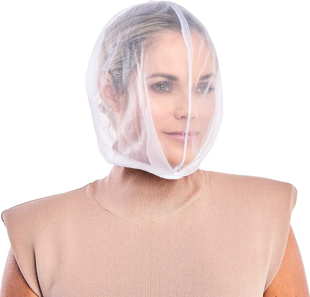 Betty Dain Makeup Protector Hood, Protects Hair and Make Up, Nylon Chiffon, Zipper closure, Machi... | Amazon (US)