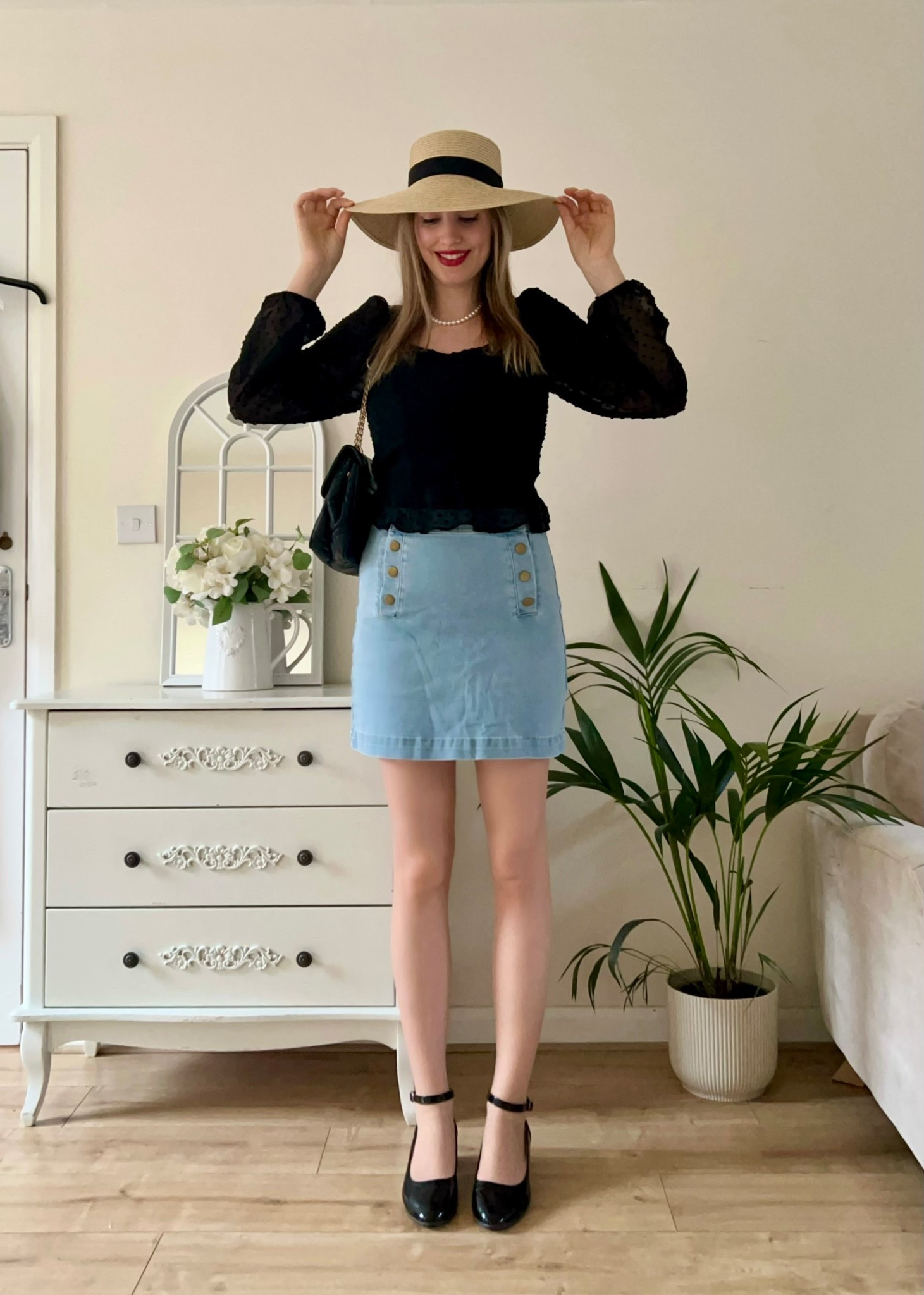 Denim skirt by Belle Poque AD 

#LTKstyletip #LTKspring #LTKsale