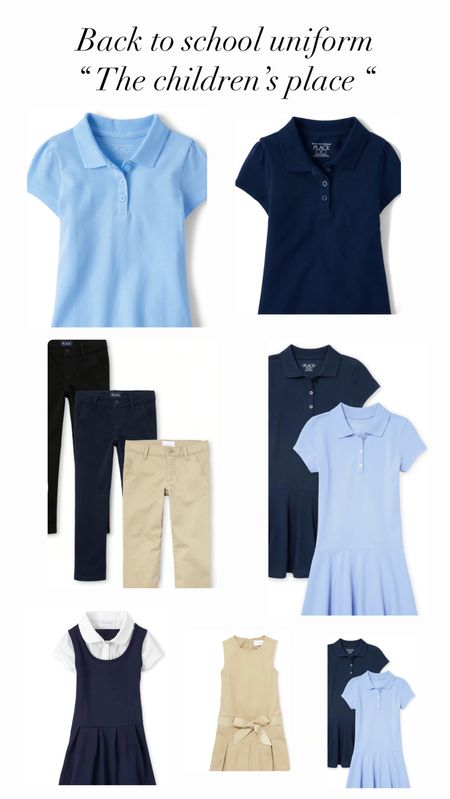 School uniform outfits from “ the children’s place “ 
One of my favorite place to buy my daughter uniforms ( super comfy and adorable ) 
Check it out for school uniform shopping 🛍️ 

#LTKSale #LTKkids #LTKBacktoSchool