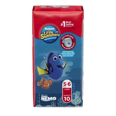 HUGGIES Little Swimmers Disposable Swim Diapers, Size Large, 10 Count | Walmart (US)