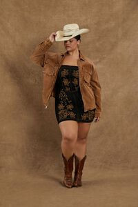 Plus Size Compton Cowboys Denim Mini Dress | Forever 21