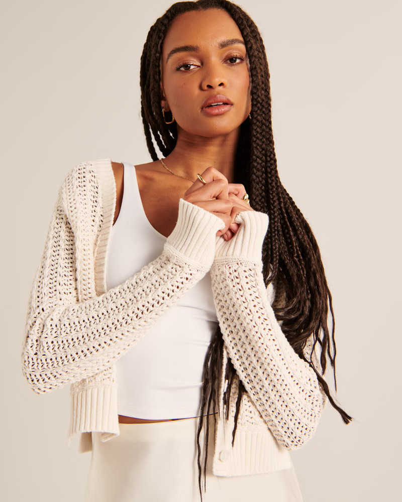 Crochet Cardigan | Abercrombie & Fitch (US)