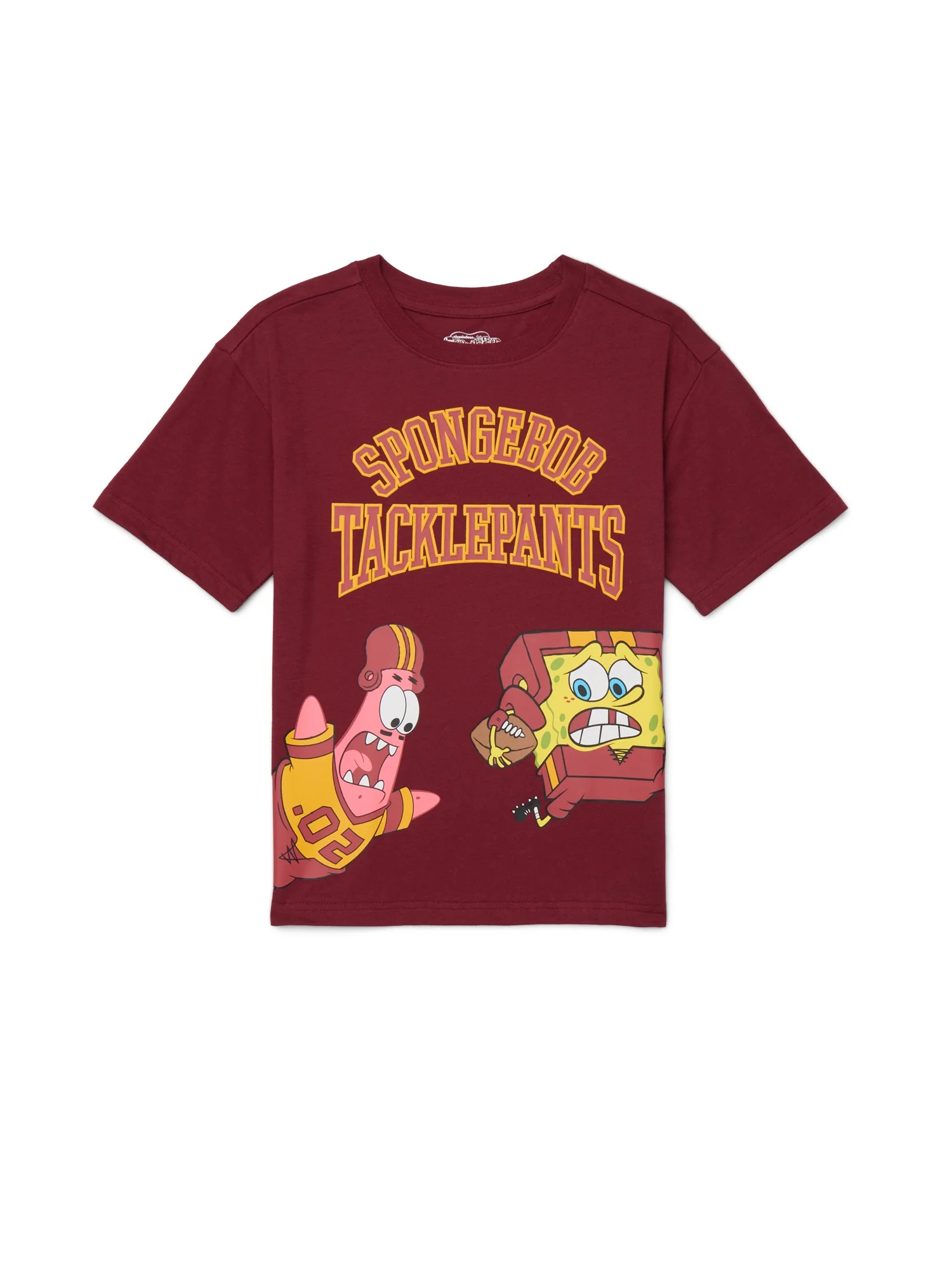 SpongeBob SquarePants Boys Graphic Retro Print Tee with Short Sleeves, Sizes 4-18 | Walmart (US)