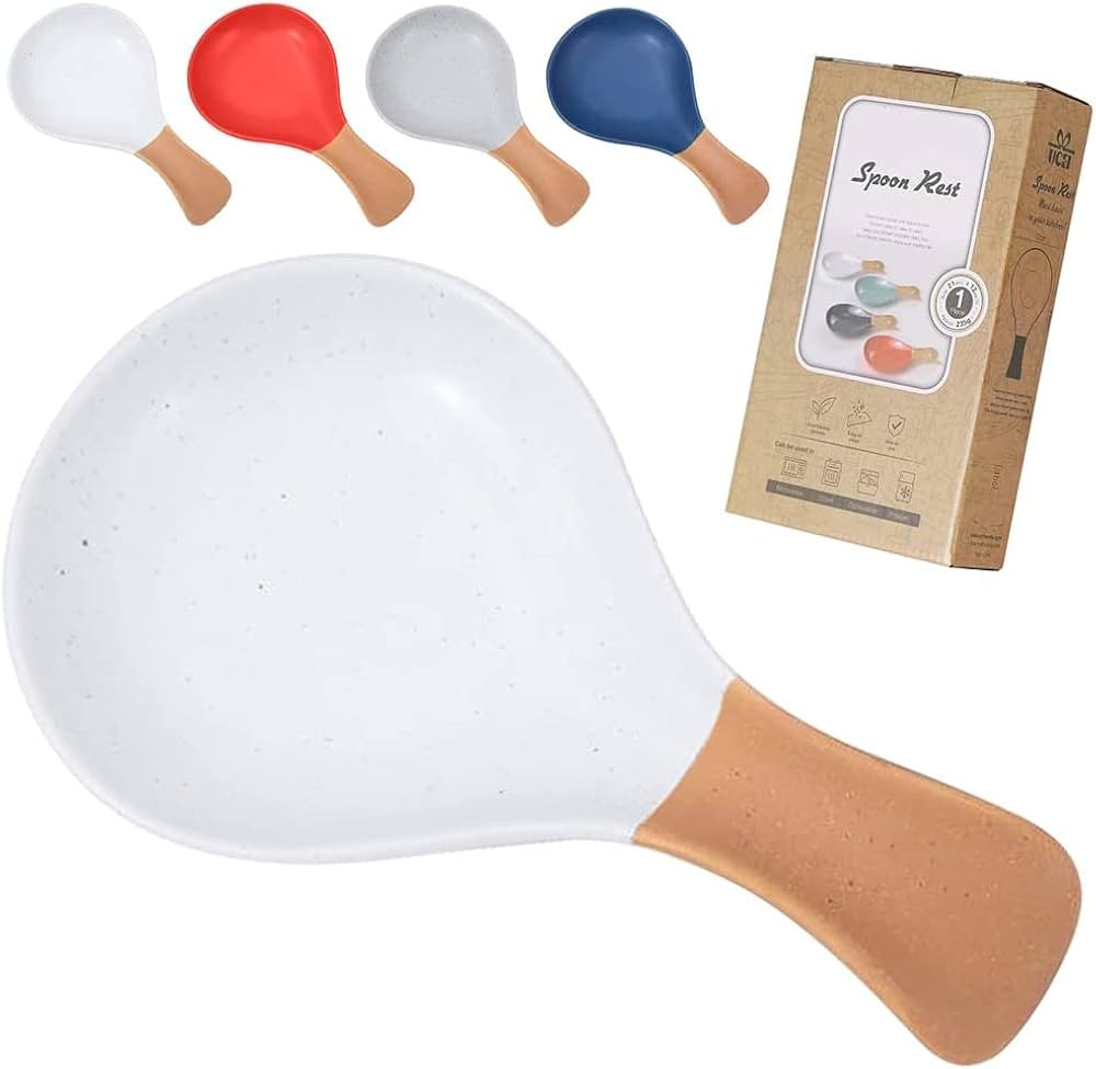 UCEI Ceramic Spoon Rest for Stove Top, Large Spoon Holder for Kitchen Counter, Kitchen Funny Cook... | Amazon (US)