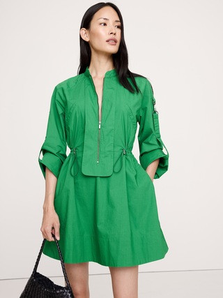 Cotton Utility Mini Dress | Banana Republic (US)