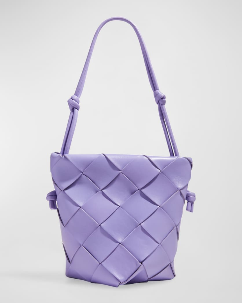 Bottega Veneta Clasp Intrecciato Napa Bucket Bag | Neiman Marcus