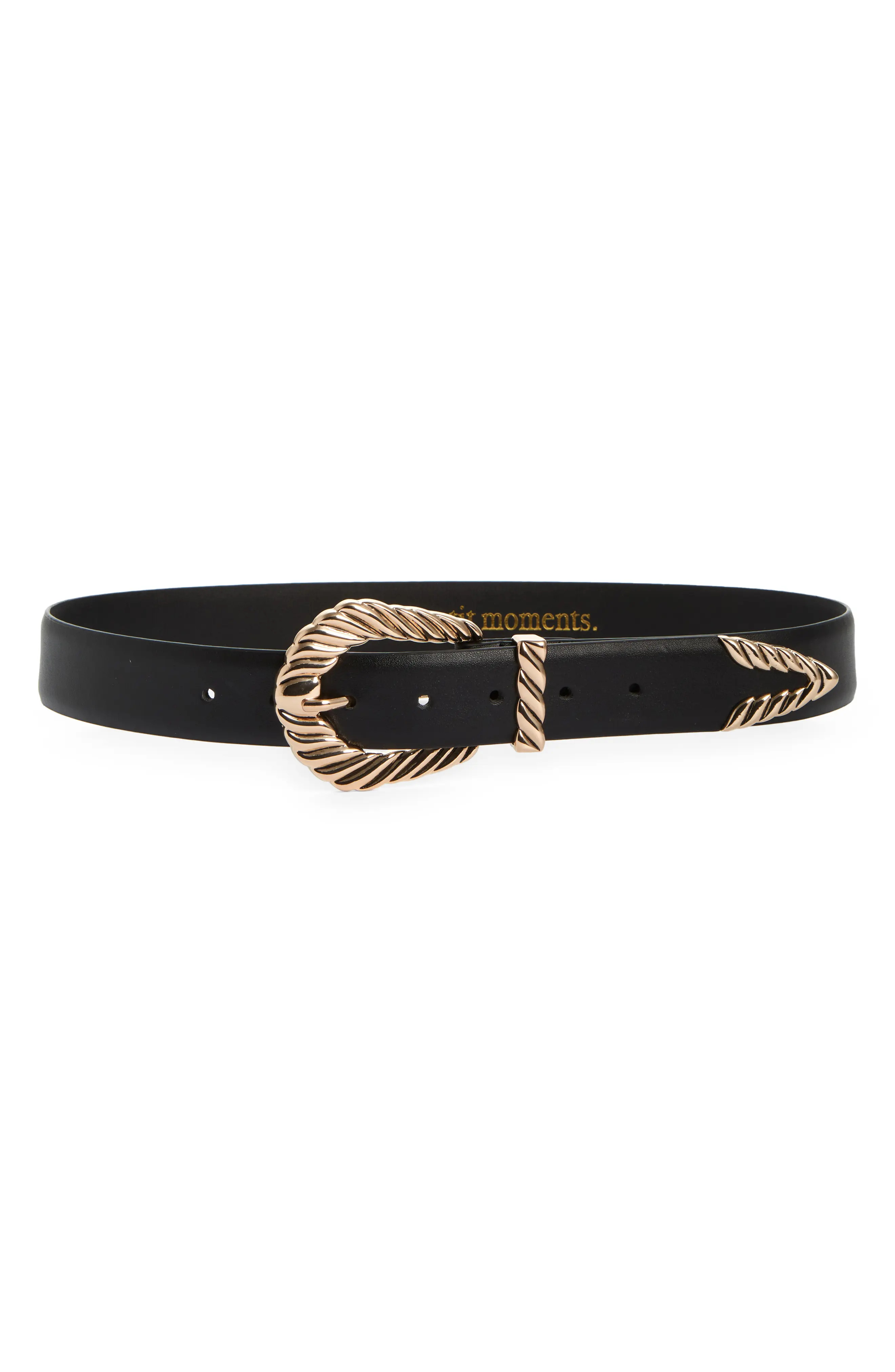Petit Moments Modern Rodeo Belt in Black at Nordstrom, Size X-Small | Nordstrom