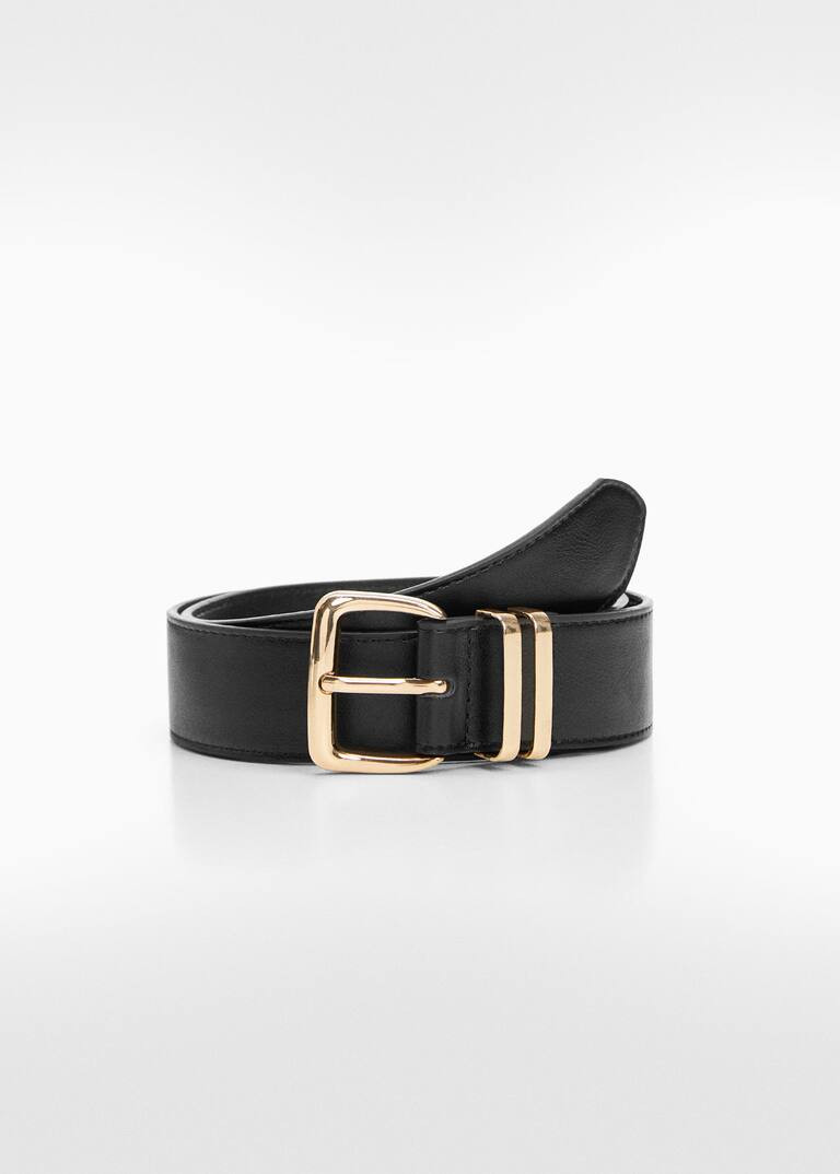 Square buckle belt -  Woman | Mango Canada | Mango Canada