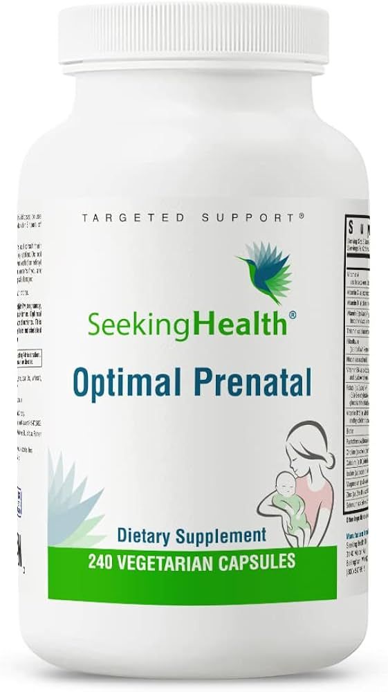 Seeking Health Optimal Prenatal, Women’s Vitamin with B12, Methylfolate, Choline, Methylation S... | Amazon (US)