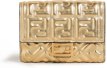 Women's Pre-Loved Gold Embossed Compact Wallet | Amazon (US)