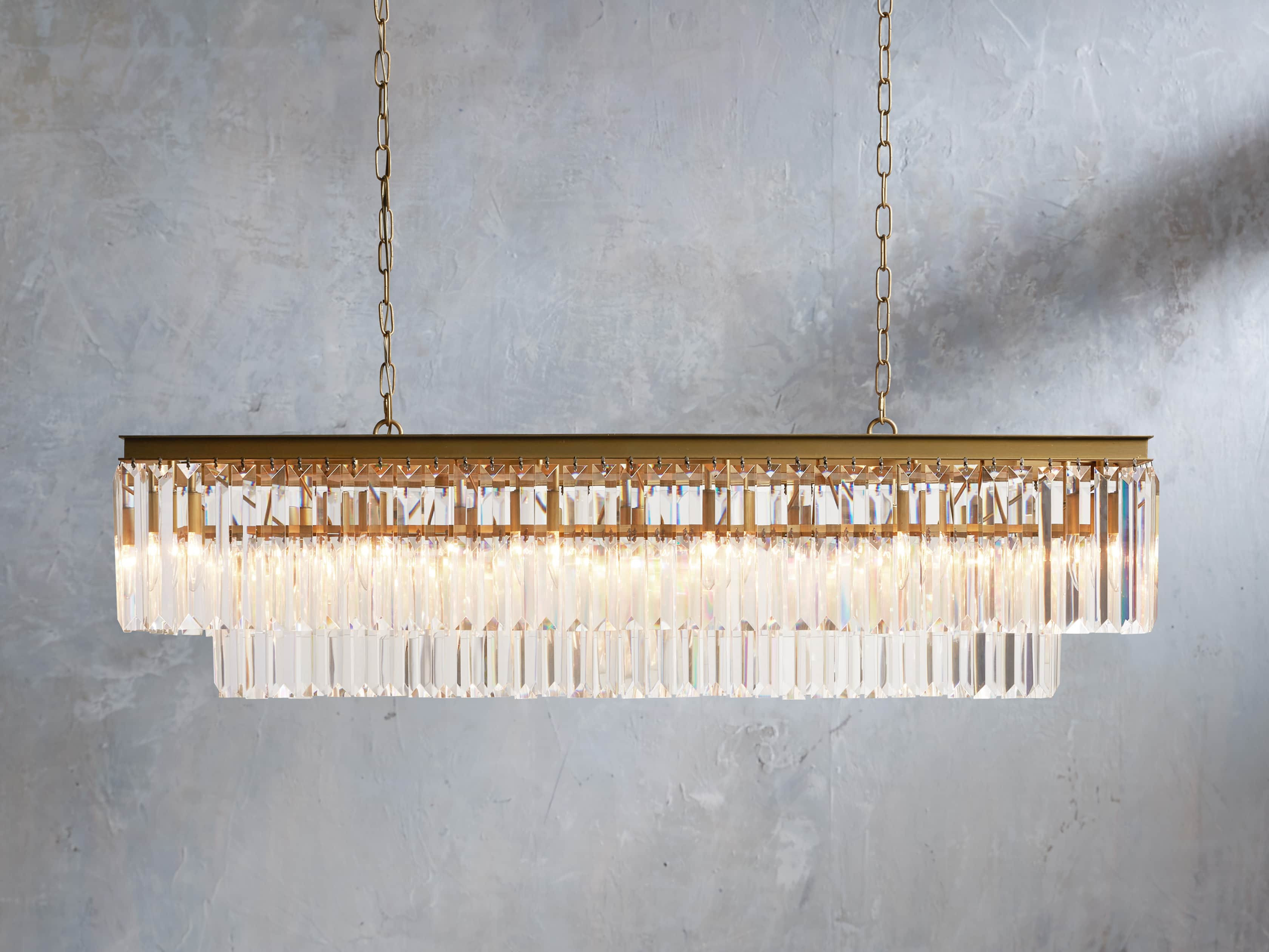 Leyland Rectangular Chandelier | Arhaus