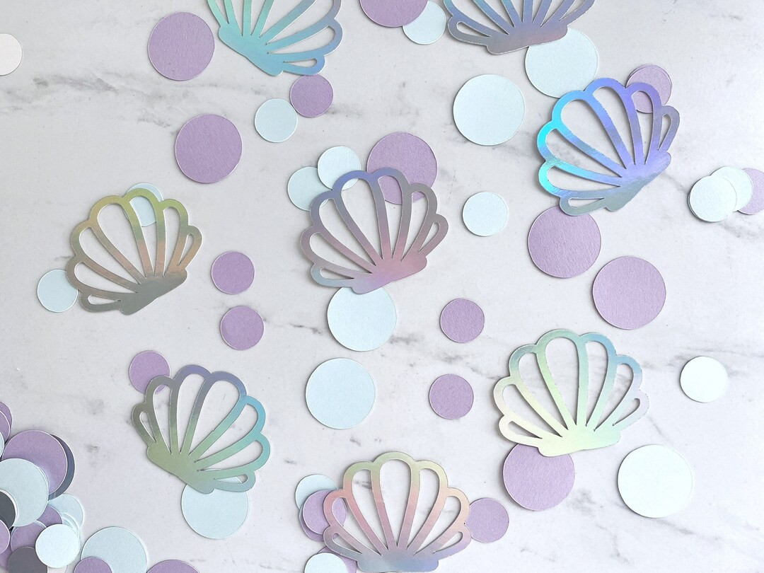 Mermaid Party, Under the Sea, Mermaid Confetti, Mermaid Birthday, Beach Theme Party, Seashell Con... | Etsy (US)