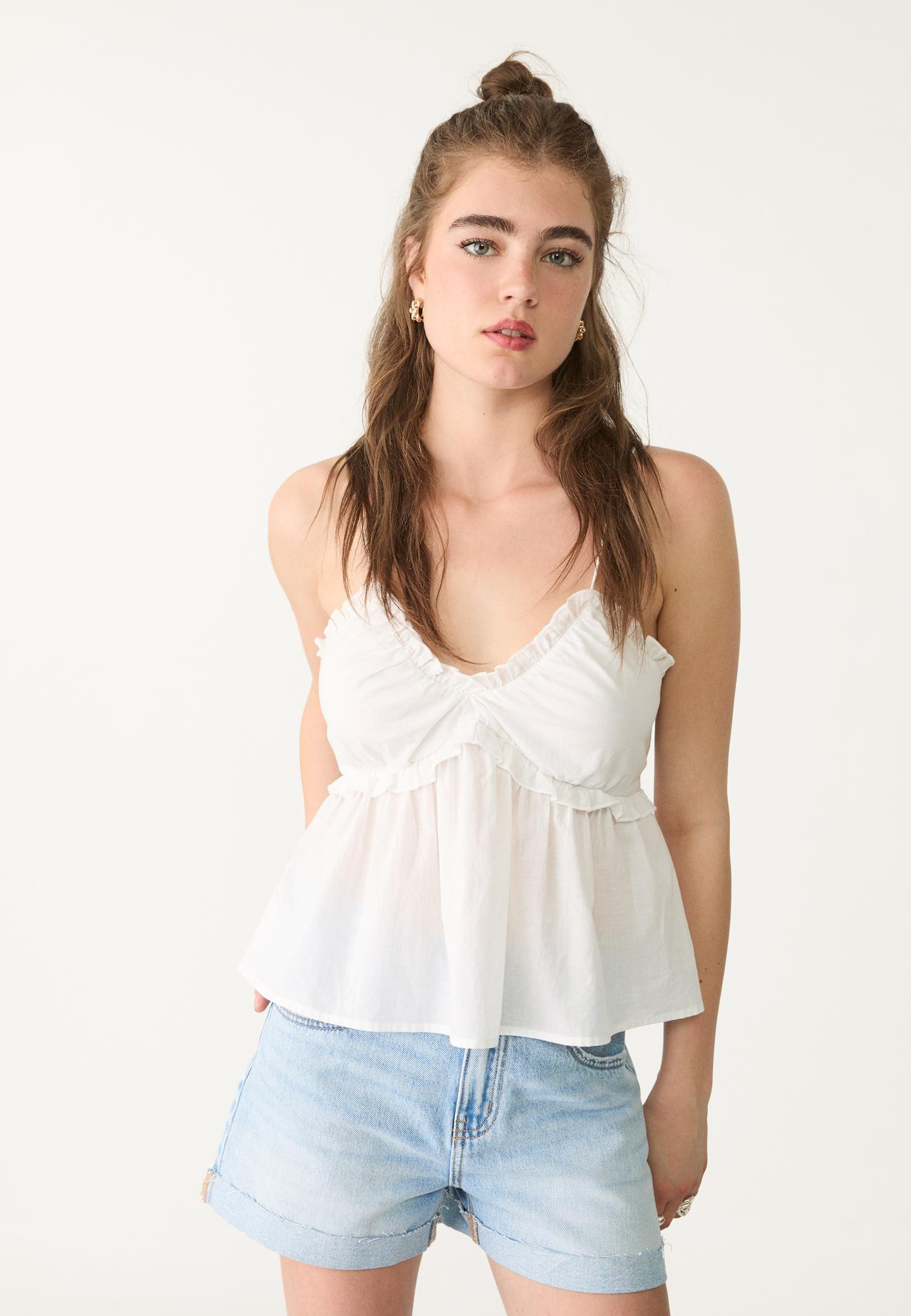 Trägertop mit Schleife - Hemden & Blusen für Damen | Stradivarius Deutschland | Stradivarius DE