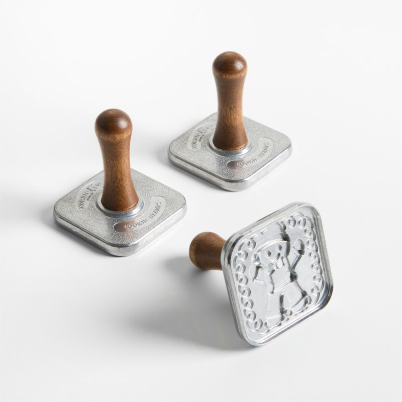 Nordic Ware Gingerbread Holiday Cookie Stamps, Set of 3 | Crate & Barrel | Crate & Barrel