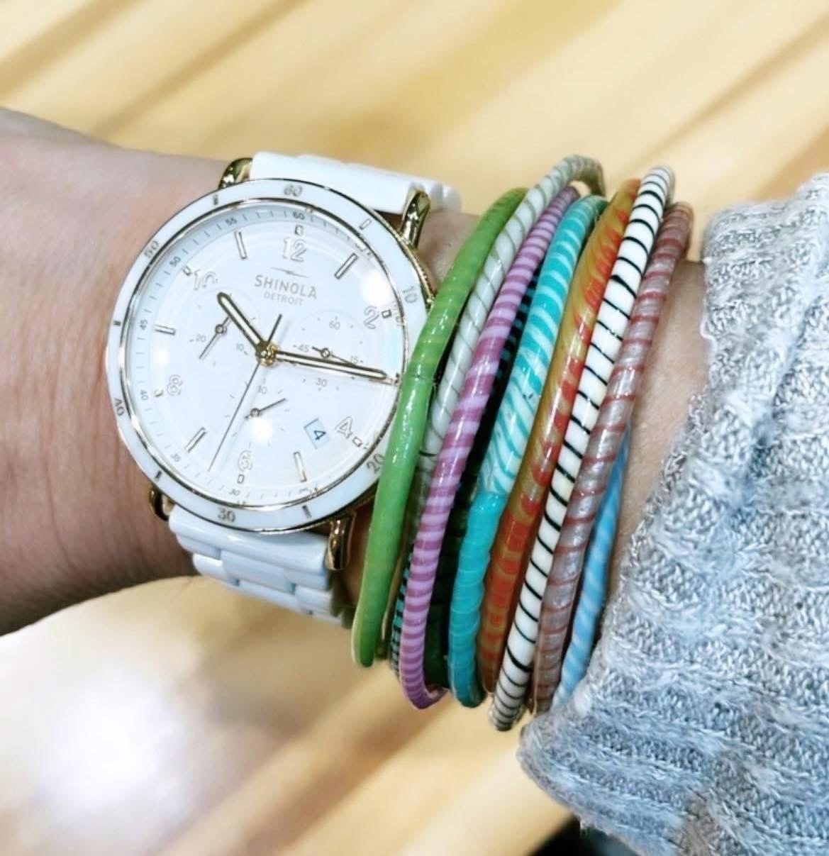 Something about me, I can pair an expensive watch with really affordable bracelets made from recycled flip-flops. I am just a girl who likes it all! 😂 😂😂

#LTKmomlife #LTKSeasonal #LTKdayinmylife