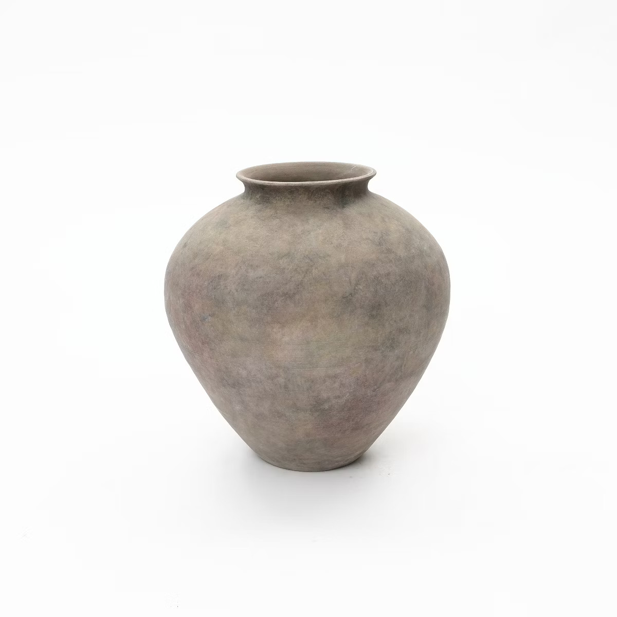 LuxenHome Rustic Ceramic Vase, Terracotta Pot with Earthy Gray-Brown Finish, Handcrafted | Target