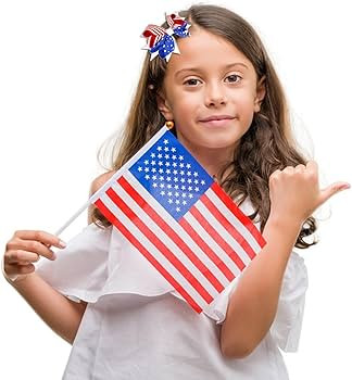 4th of July Hair Bow Patriotic Hair Clips for Girls, 3pcs Independence Day Hair Accessories Red W... | Amazon (US)