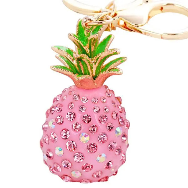 Rhinestone Pineapple Keyring | Rosegal US