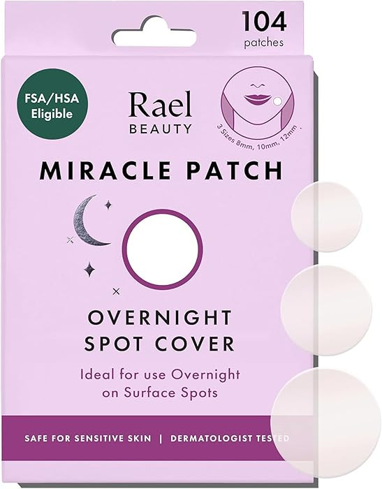 Rael Miracle Overnight Spot Cover - Thicker & Extra Adhesion, Hydrocolloid Patches, Stickers for ... | Amazon (CA)