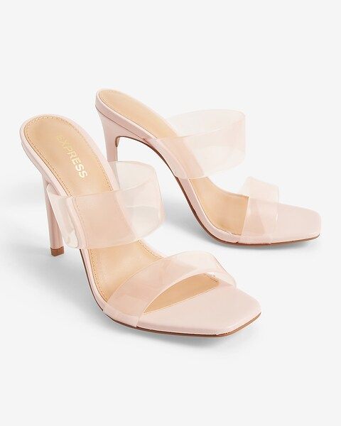 Barely There Double Band Heeled Sandals | Express