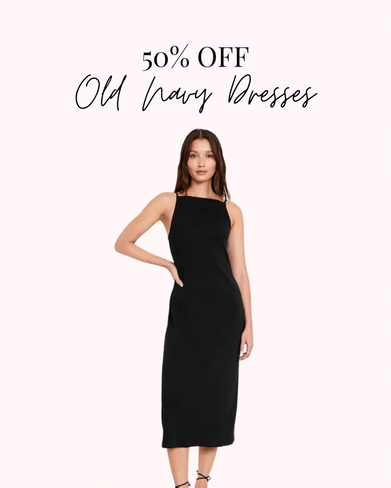 The ultimate little black dress! Shop old navy dresses for 50% off! 

#LTKwedding #LTKstyletip #LTKSeasonal