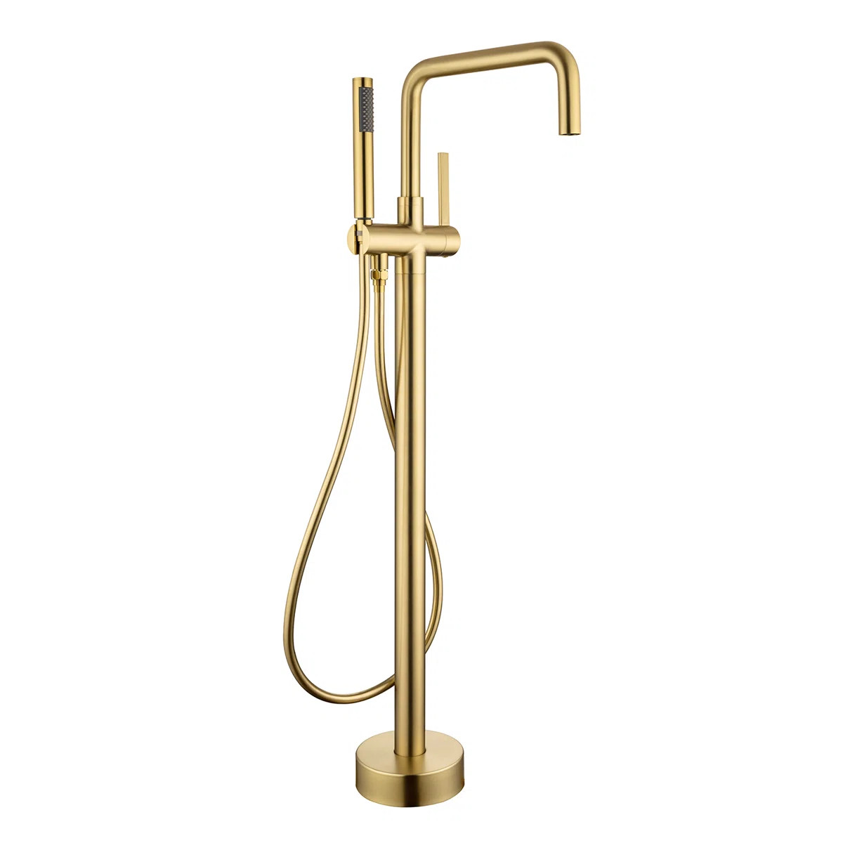 Rainlex Single Handle Floor Mounted Clawfoot Tub Faucet with Handheld Shower Freestanding Faucet ... | Wayfair North America