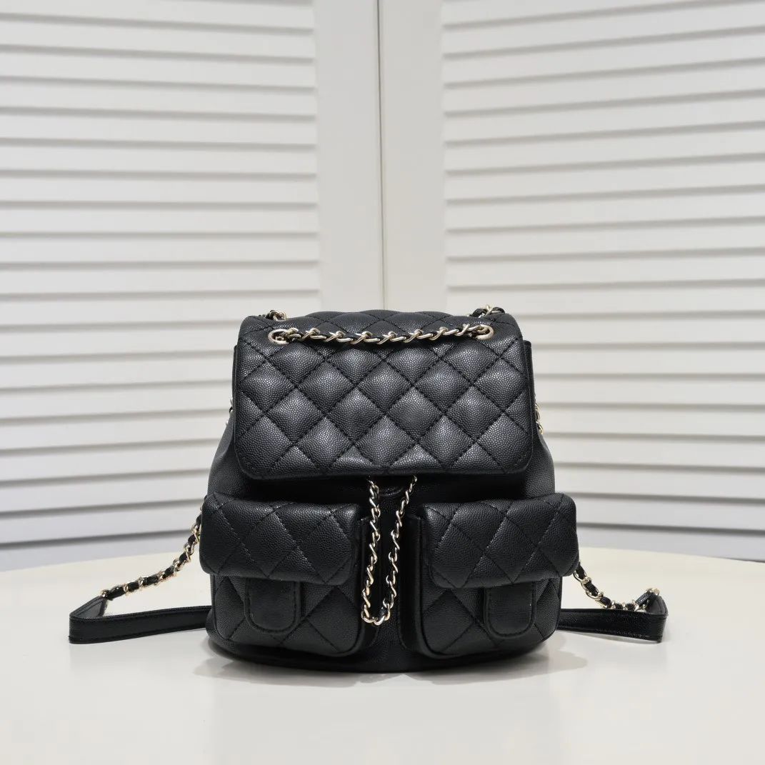 Luxury backpack designer CC backpack caviar bag purse luxury shoulder bag bookbag designer crossb... | DHGate
