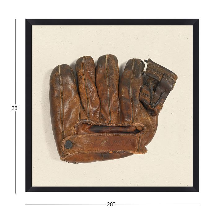 Weathered Glove Framed Art, 28"x28" | Pottery Barn Teen