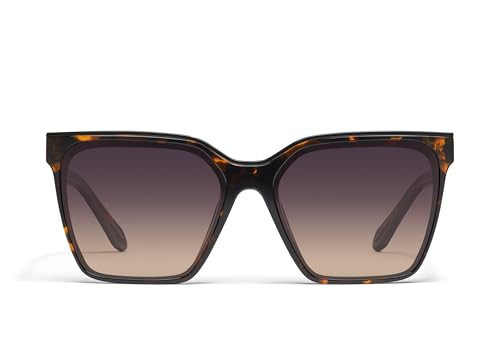 Quay - Womens Sunglasses, Polarized Square Lenses with UV Protection, Oversized Sunglasses (Level Up, Tortoise Gold) | Amazon (US)