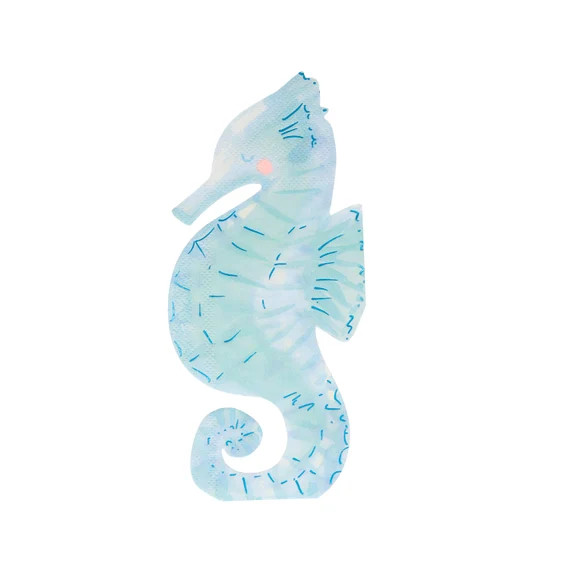 Seahorse Napkins  Under the Sea Party Theme  Ocean Theme | Etsy | Etsy (US)