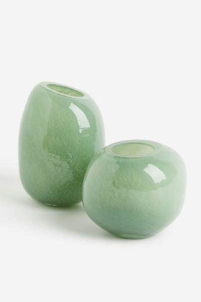 Small Glass Vase - Light green - Home All | H&M US | H&M (US + CA)