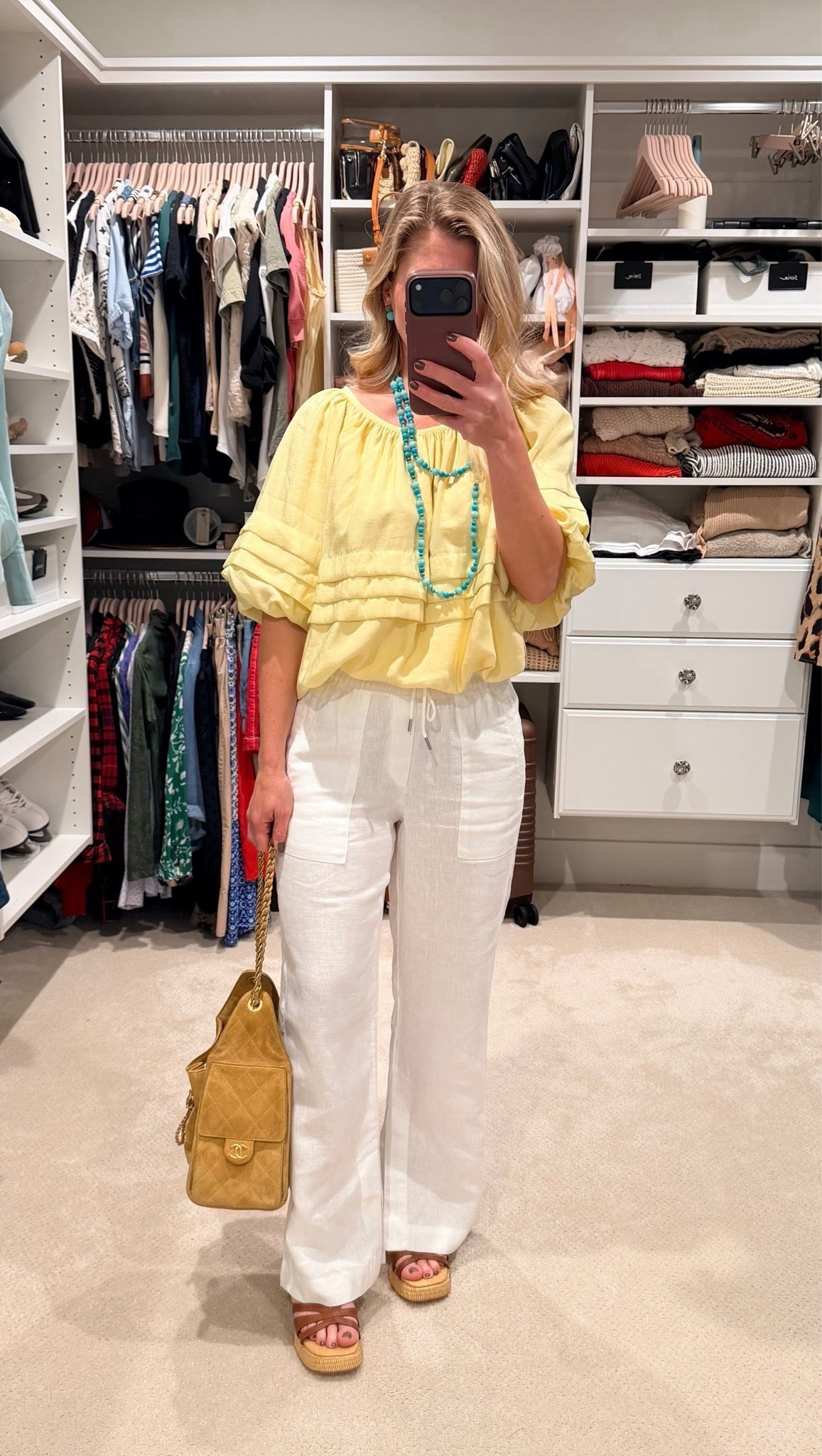 Linen pants are always in my summer travel rotation ☀️

Lightweight, breathable, and effortlessly chic. These are the pieces I reach for again and again. Paired with a butter yellow top and turquoise accessories for a fresh pop of color that feels like vacation, even if you’re not on one yet 💛✨

#LTKTravel #LTKPetite #LTKootd