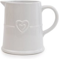 Hearts White Pint Jug | Dunelm (migrated)