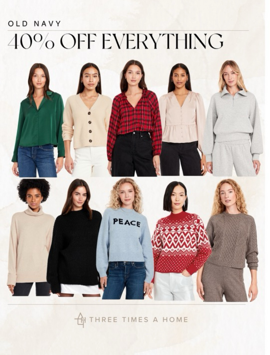 40% OFF! So many cute tops and sweaters for the cooler months! 

#LTKMidsize #LTKFindsUnder50 #LTKSaleAlert