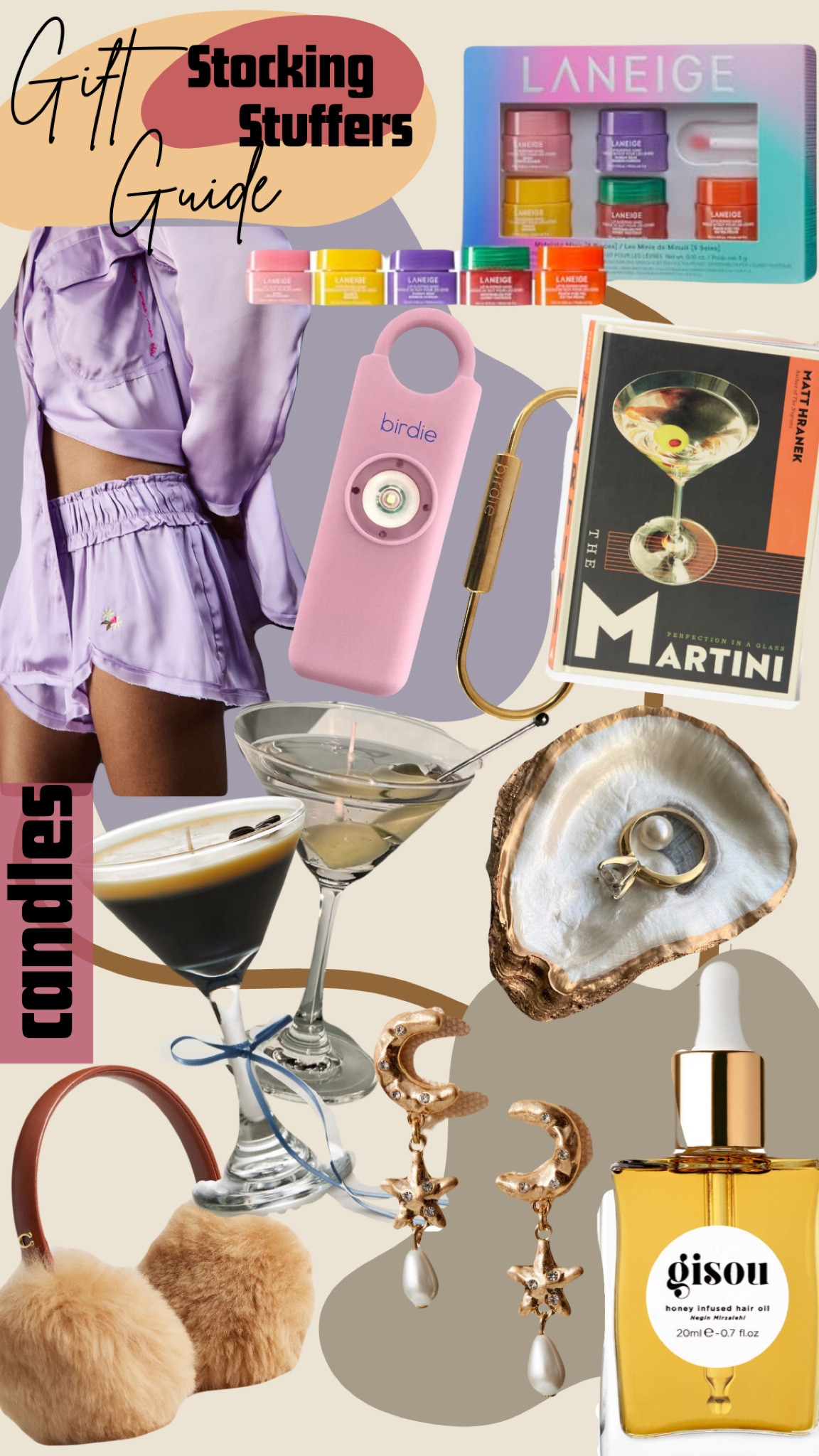 Holiday gift guide: stocking stuffers! Most under $100. Perfect for your bestie, mom, sister, cousins, or co workers. Pjs, candles, beauty products: hair oil and lip mask! Trinket holders. Ear muffs and cold weather accessories! Birdie safety alarm is perfect for any female friend!

#LTKFindsUnder100 #LTKGiftGuide #LTKHoliday