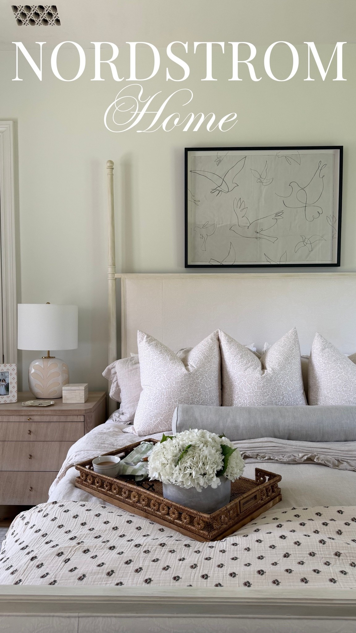 Bedroom refresh with @nordstrom! I know I’ll be spending a lot of time in my bedroom after the birth of our third child. These beautiful touches from Nordstrom help made the bedroom a calming and beautiful space! 🤍

#NordstromPartner

#LTKmomlife #LTKdayinmylife #LTKHome